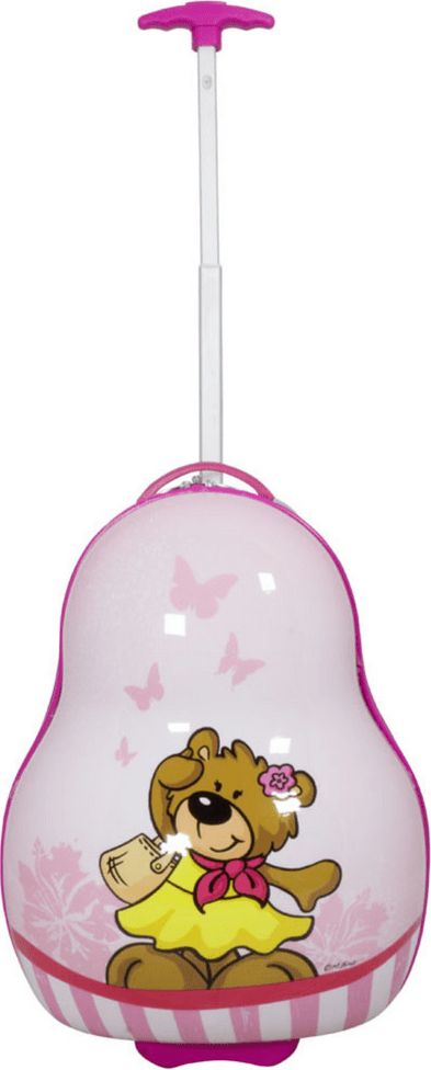 MONOPOL Dětský kufr Teddy Pink XS - obrázek 1
