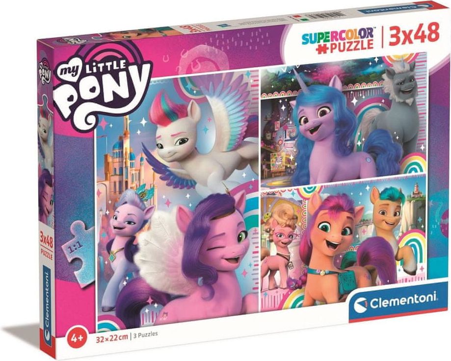 Clementoni Puzzle My Little Pony 3x48 dílků - obrázek 1