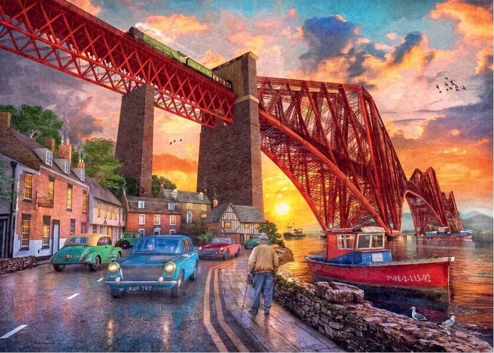 Ravensburger Puzzle Forth Bridge při západu slunce, Skotsko 1000 dílků - obrázek 1