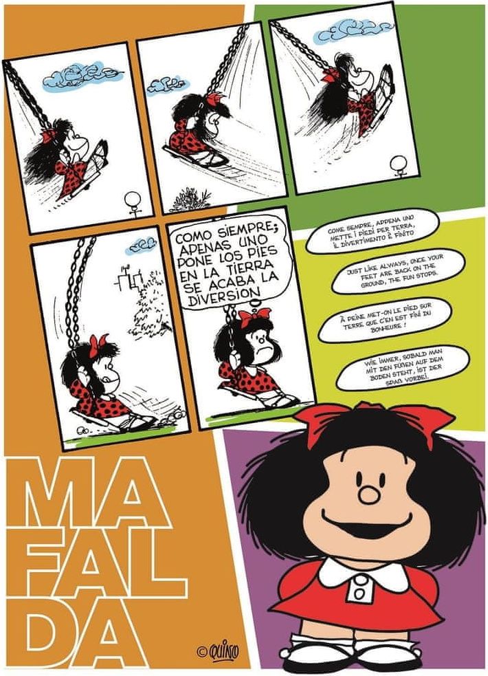 Clementoni Puzzle Mafalda na houpačce 500 dílků - obrázek 1