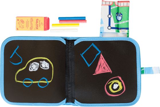 Jaq Jaq Bird Kreslicí knížka s křídami JAQ JAQ BIRD Vlaky a metro - obrázek 1