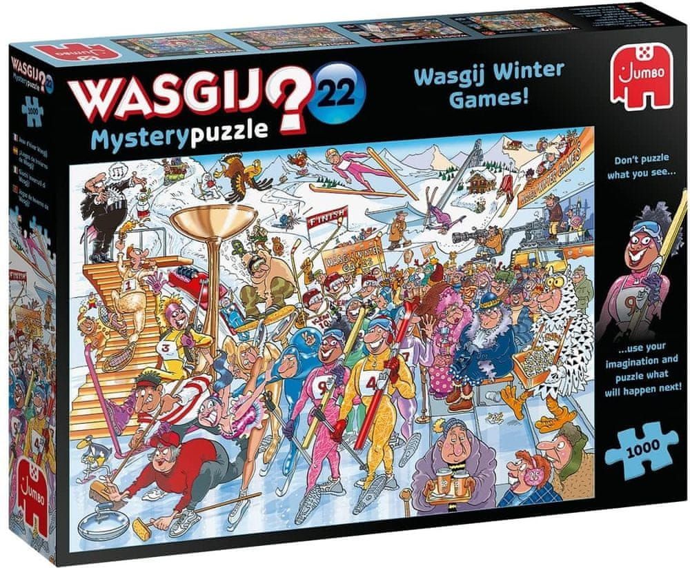 Jumbo Puzzle WASGIJ Mystery 22: Zimní Wasgij hry! 1000 dílků - obrázek 1