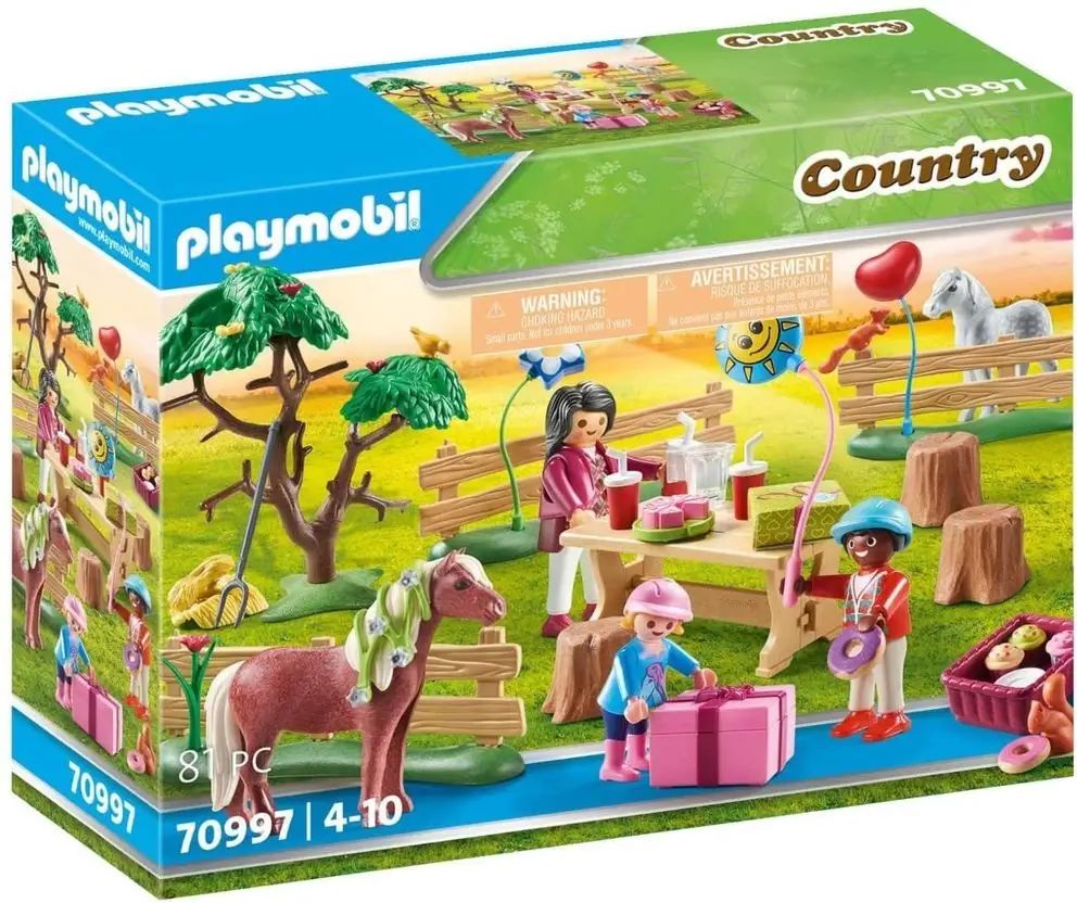 Playmobil 70997 Oslava narozenin na farmě s poníky - obrázek 1