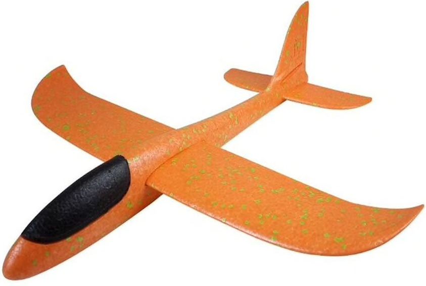 FOXGLIDER Dětské házedlo - házecí letadlo oranžové 48cm EPP - obrázek 1