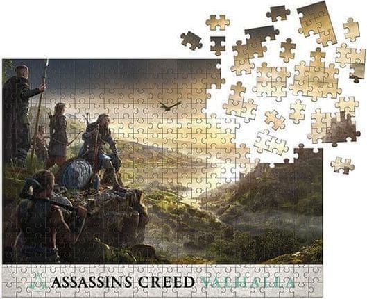 CurePink Puzzle Assassin's Creed Valhalla: Raid Planning 1000 dílků (51 x 69 cm) - obrázek 1