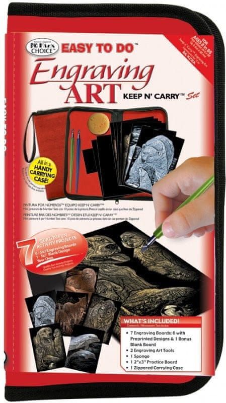 Royal & Langnickel Set škrabacích obrázků v cestovním textilním pouzdře