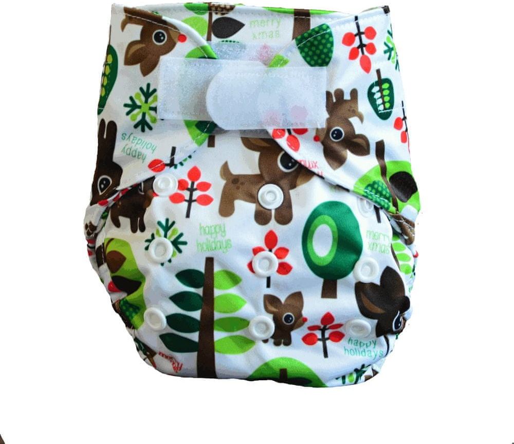 GaGa's pleny Svrchní kalhotky pro novorozence LESNÍ na suchý zip - obrázek 1