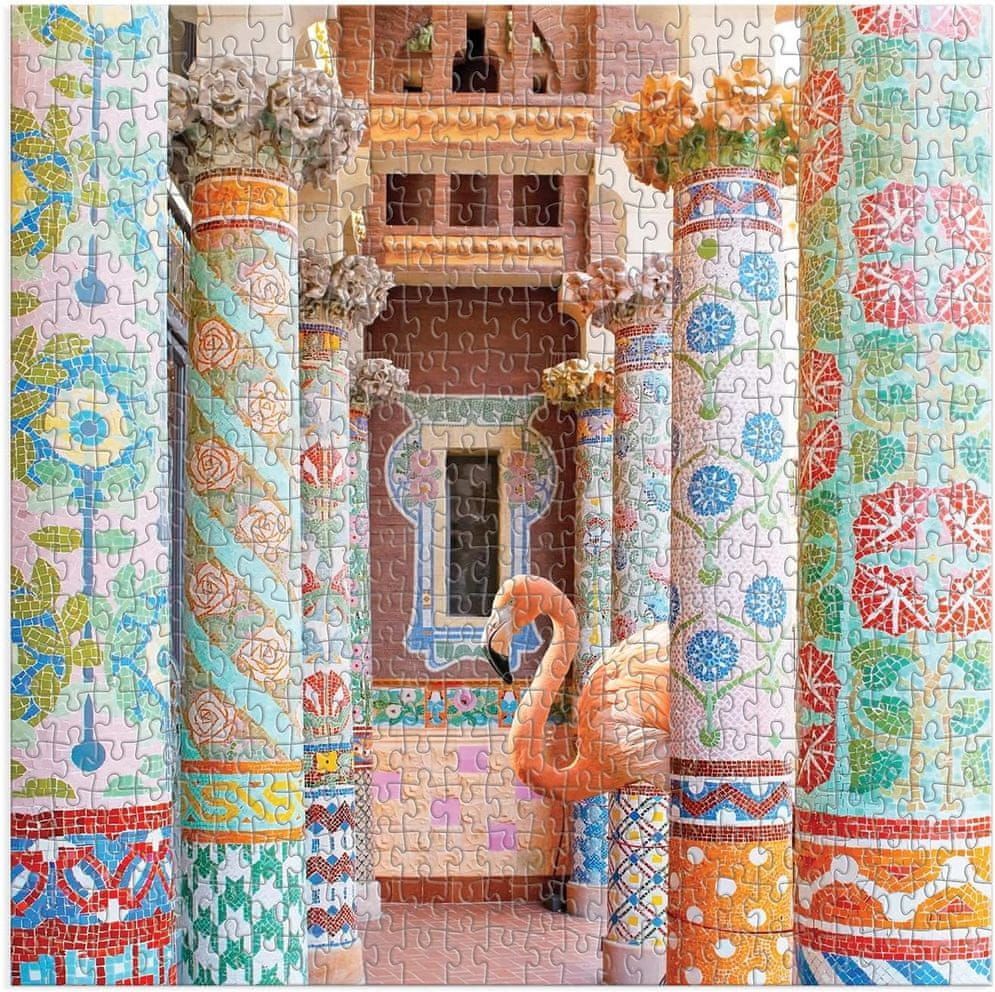 Galison Čtvercové puzzle Mozaiková hala 500 dílků - obrázek 1