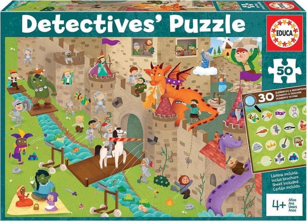 Educa Detektivní puzzle Hrad 50 dílků - obrázek 1