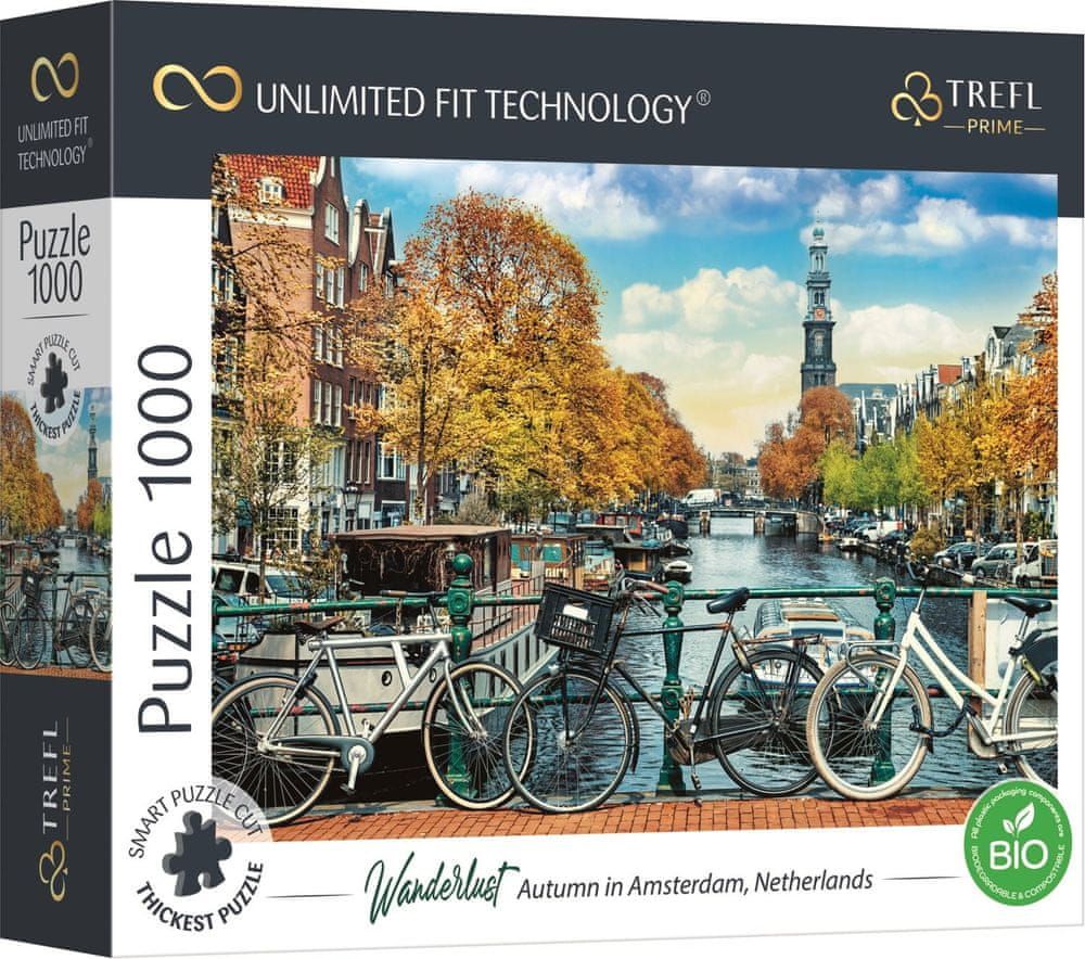 Trefl Puzzle UFT Wanderlust: Podzim v Amsterdamu 1000 dílků - obrázek 1