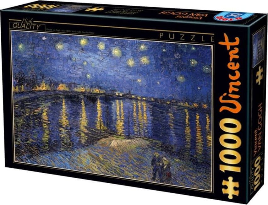 D-Toys Puzzle Hvězdná noc nad Rhonou 1000 dílků - obrázek 1
