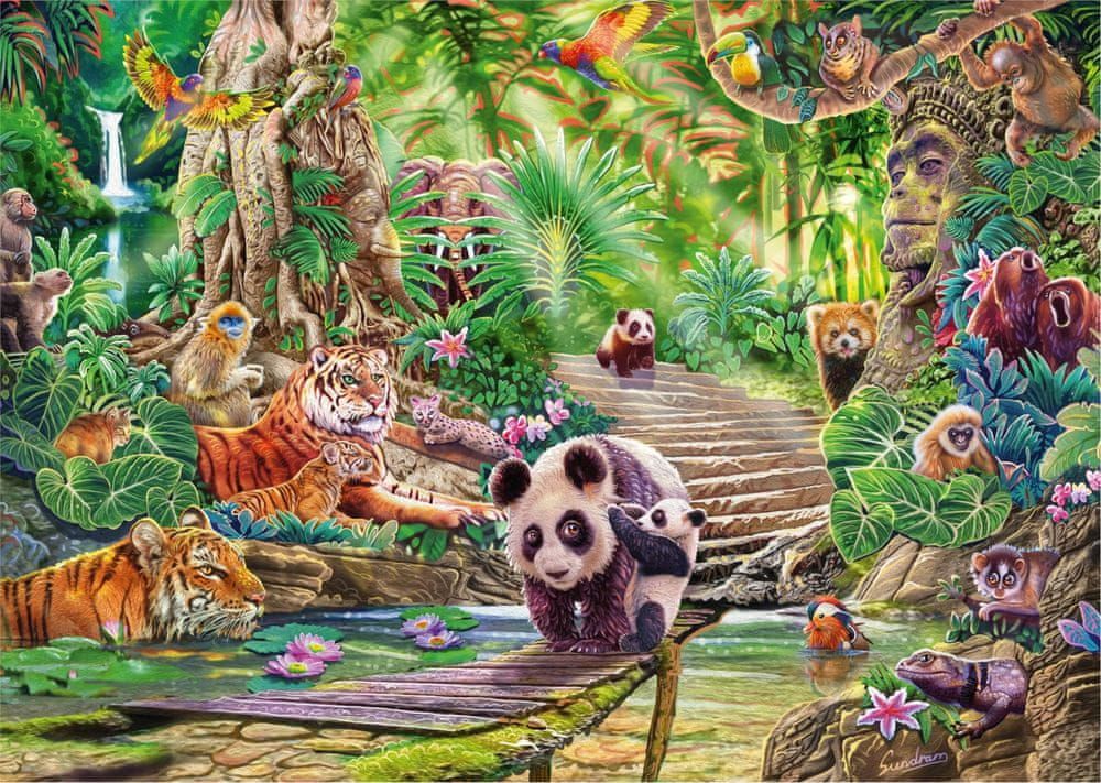 Schmidt Puzzle Divoká příroda: Zvířata Asie 1000 dílků - obrázek 1