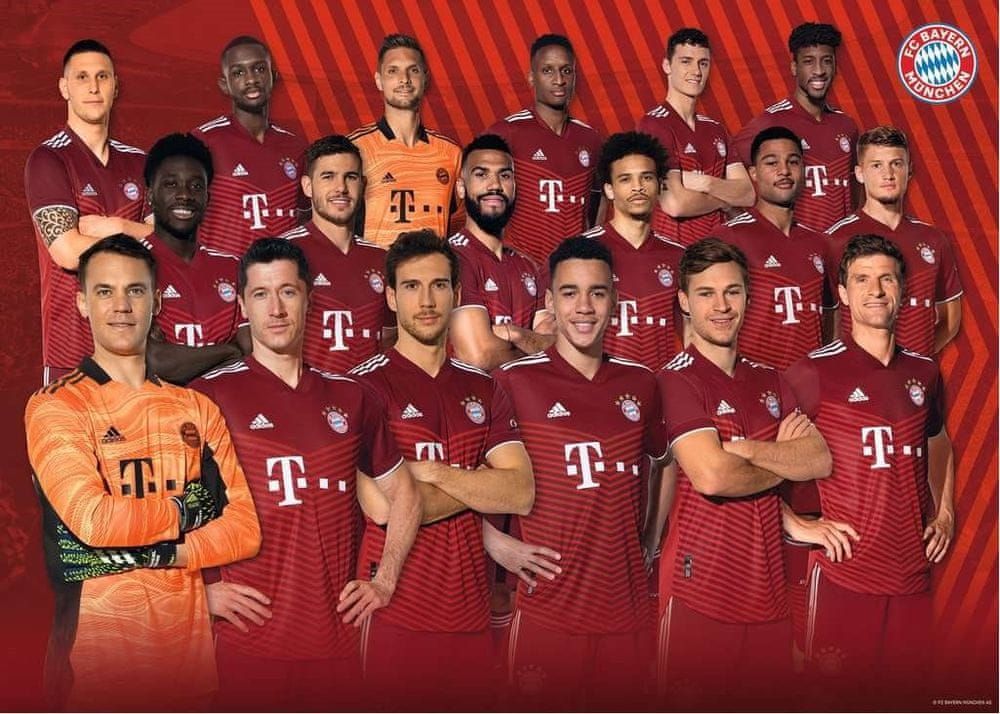 Ravensburger Puzzle FC Bayern Mnichov sezóna 2021/22, 1000 dílků - obrázek 1