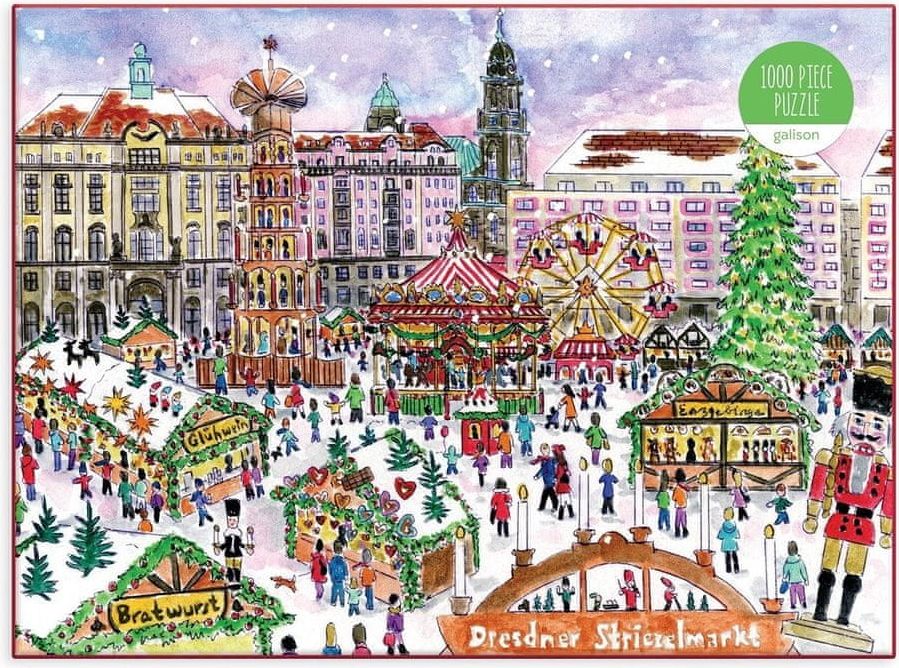 Galison Puzzle Vánoční trhy v Drážďanech 1000 dílků - obrázek 1
