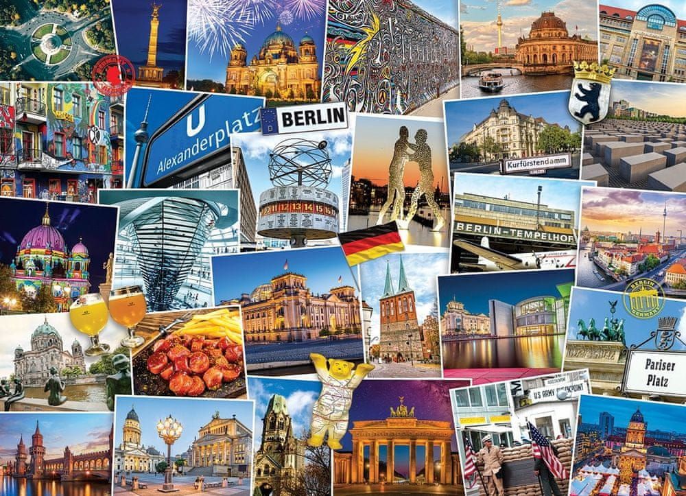 EuroGraphics Puzzle Světoběžník - Berlín 1000 dílků - obrázek 1