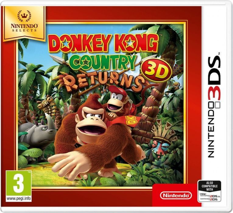 Nintendo 3DS Donkey Kong Country Returns 3D Select - obrázek 1