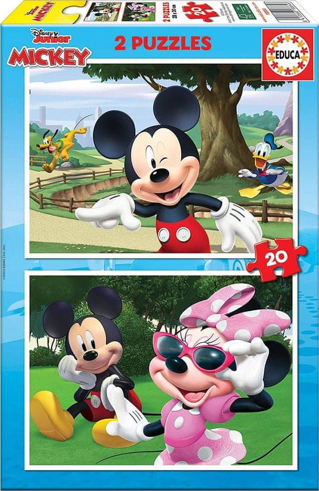 Educa Puzzle Mickey a přátelé 2x20 dílků - obrázek 1