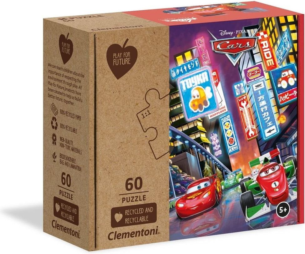 Clementoni Play For Future Puzzle Auta 60 dílků - obrázek 1