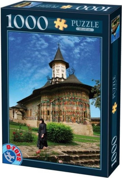 D-Toys Puzzle Klášter Sucevita, Rumusko 1000 dílků - obrázek 1