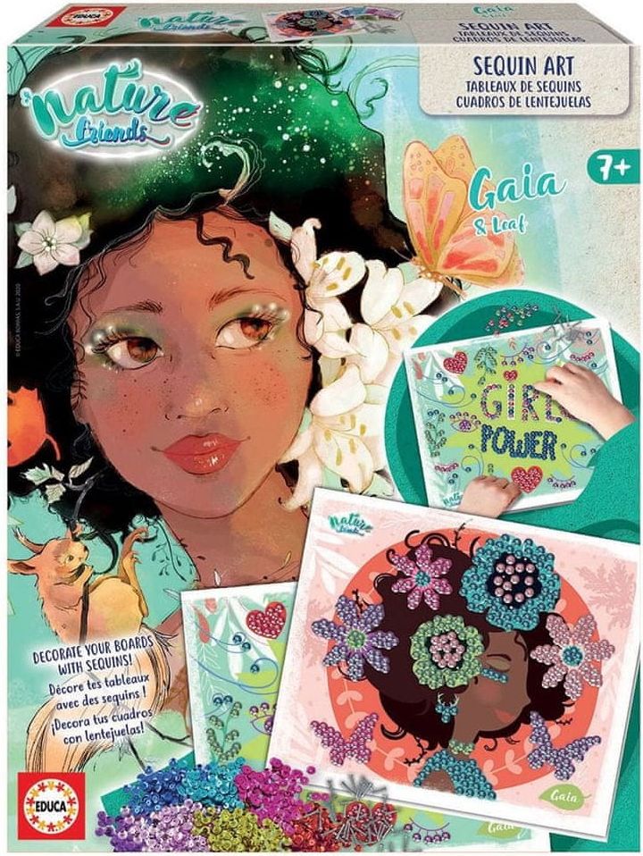 Educa Nature Friends Kreativní sada s flitry