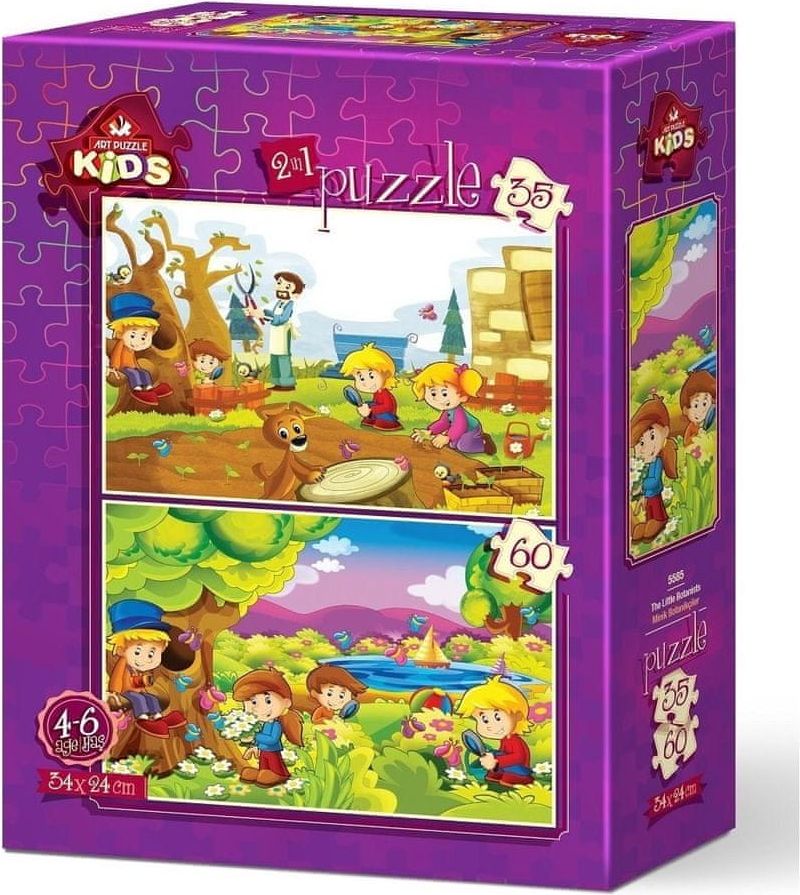 Art puzzle Puzzle Malí botanici 35+60 dílků - obrázek 1