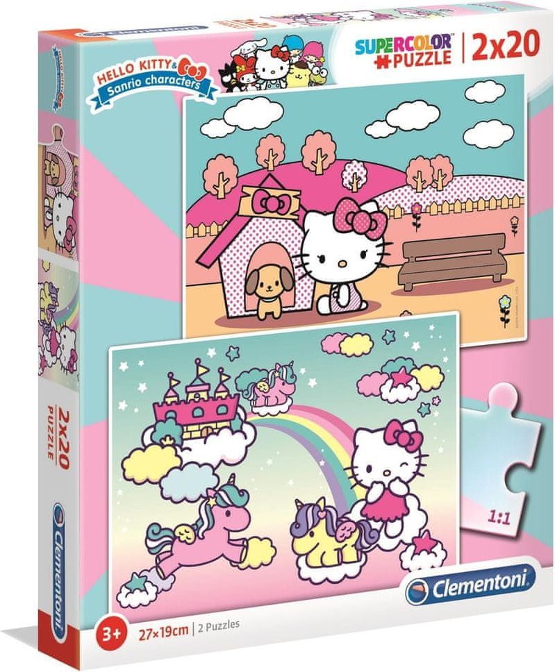 Clementoni Puzzle Hello Kitty 2x20 dílků - obrázek 1