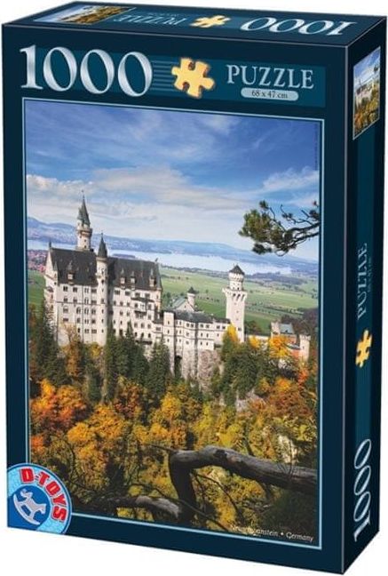 D-Toys Puzzle Neuschwanstein, Německo 1000 dílků - obrázek 1