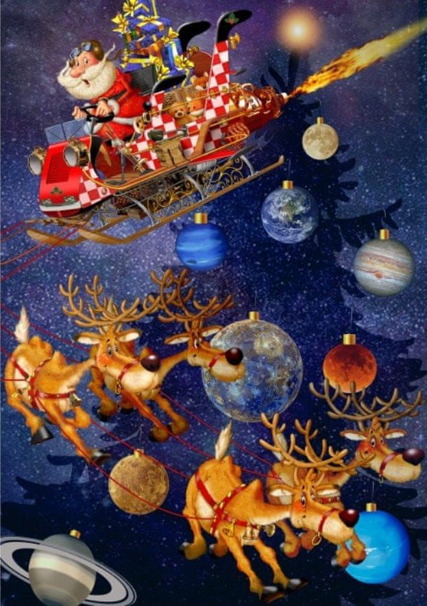 Blue Bird Puzzle Santa Claus přijíždí! 1500 dílků - obrázek 1