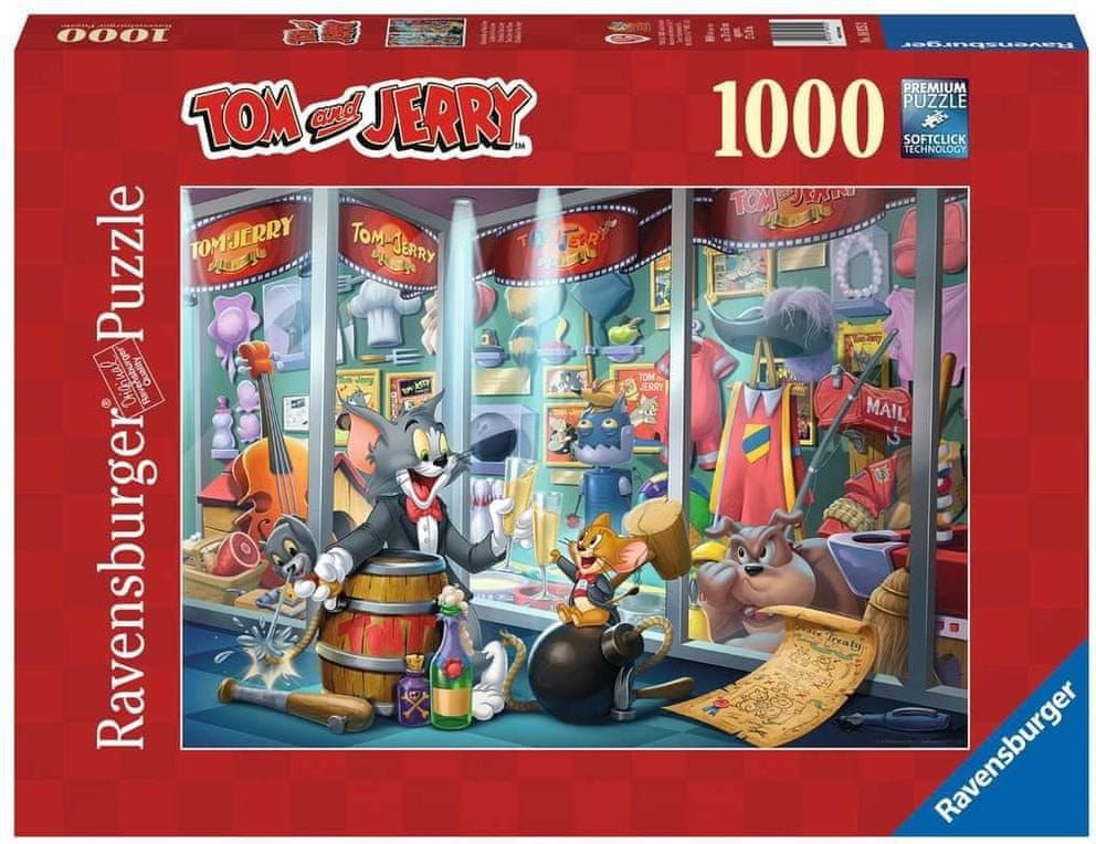 Ravensburger Puzzle Tom & Jerry: Síň slávy 1000 dílků - obrázek 1