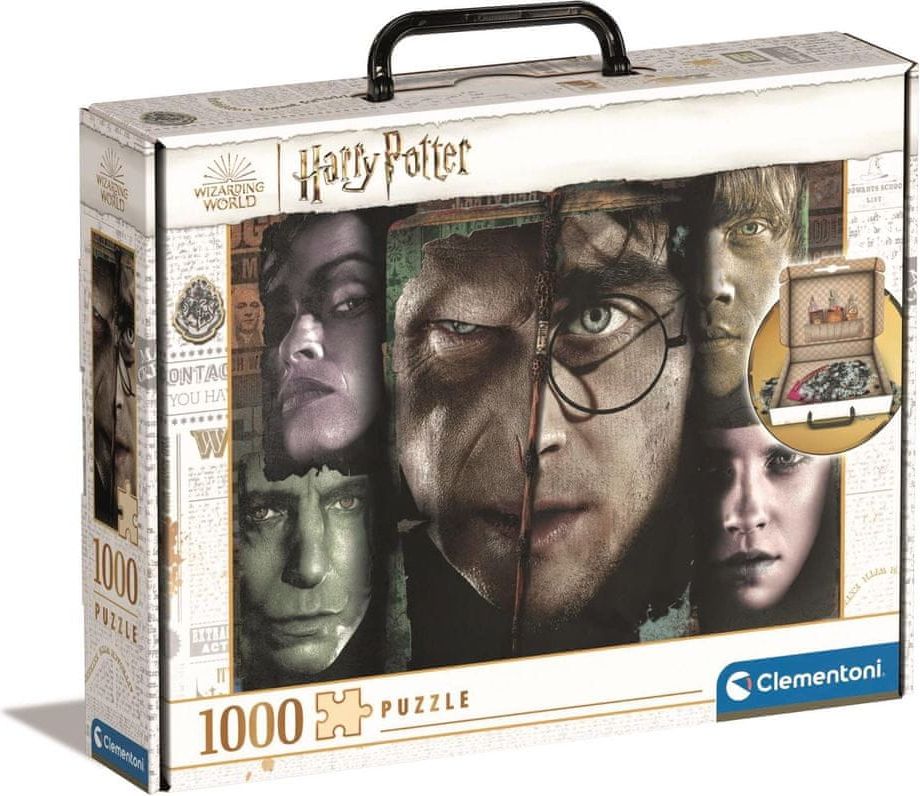 Clementoni Puzzle v kufříku Harry Potter: Tváře kouzelníků 1000 dílků - obrázek 1