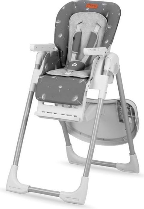 MoMi - Dětská jídelní židlička Wood YUMTIS dark grey - obrázek 1