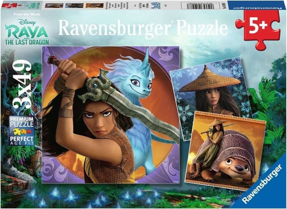 Ravensburger Puzzle Raya a drak 3x49 dílků - obrázek 1