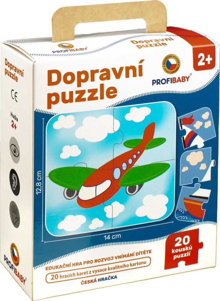 Profibaby Dopravní puzzle 4 dílky - obrázek 1