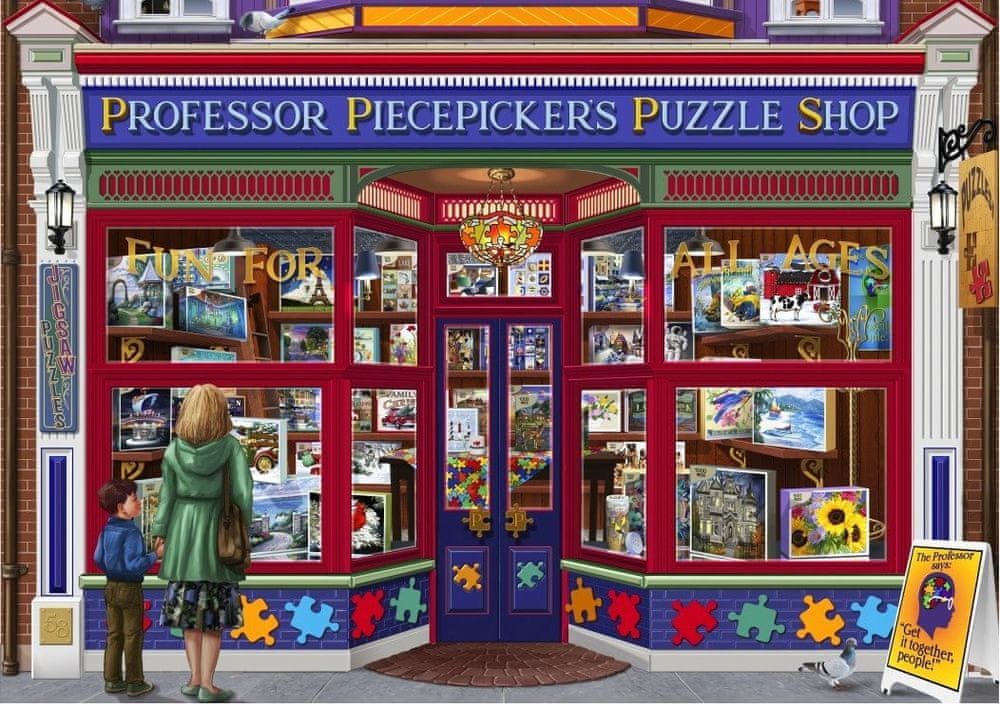 Blue Bird Puzzle Profesorův puzzle shop 1500 dílků - obrázek 1