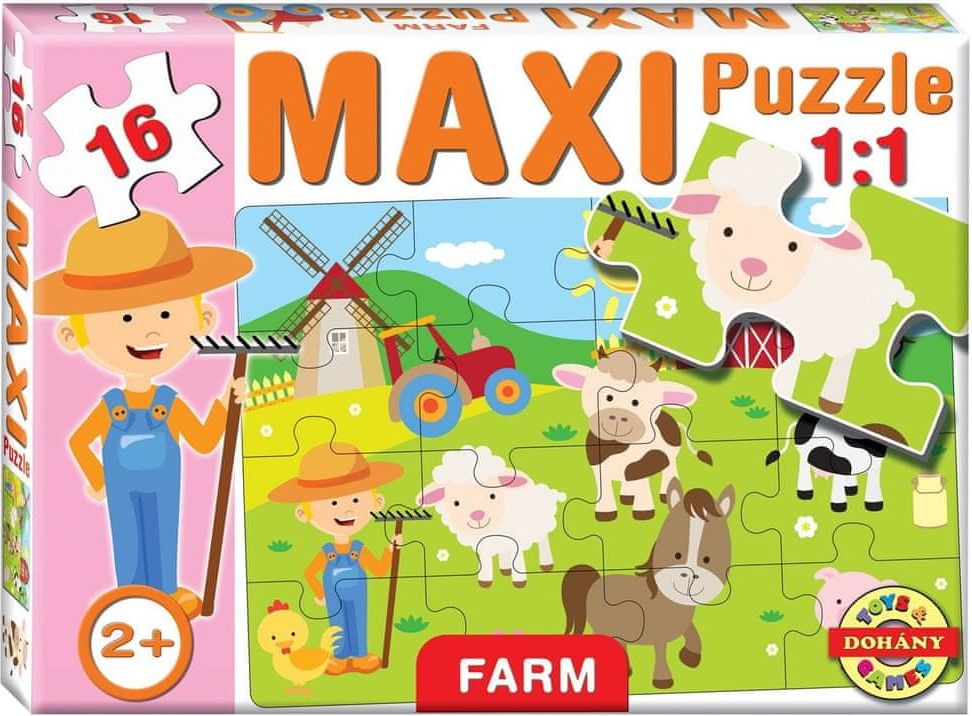 Dohany Puzzle Farma 16 dílků - obrázek 1