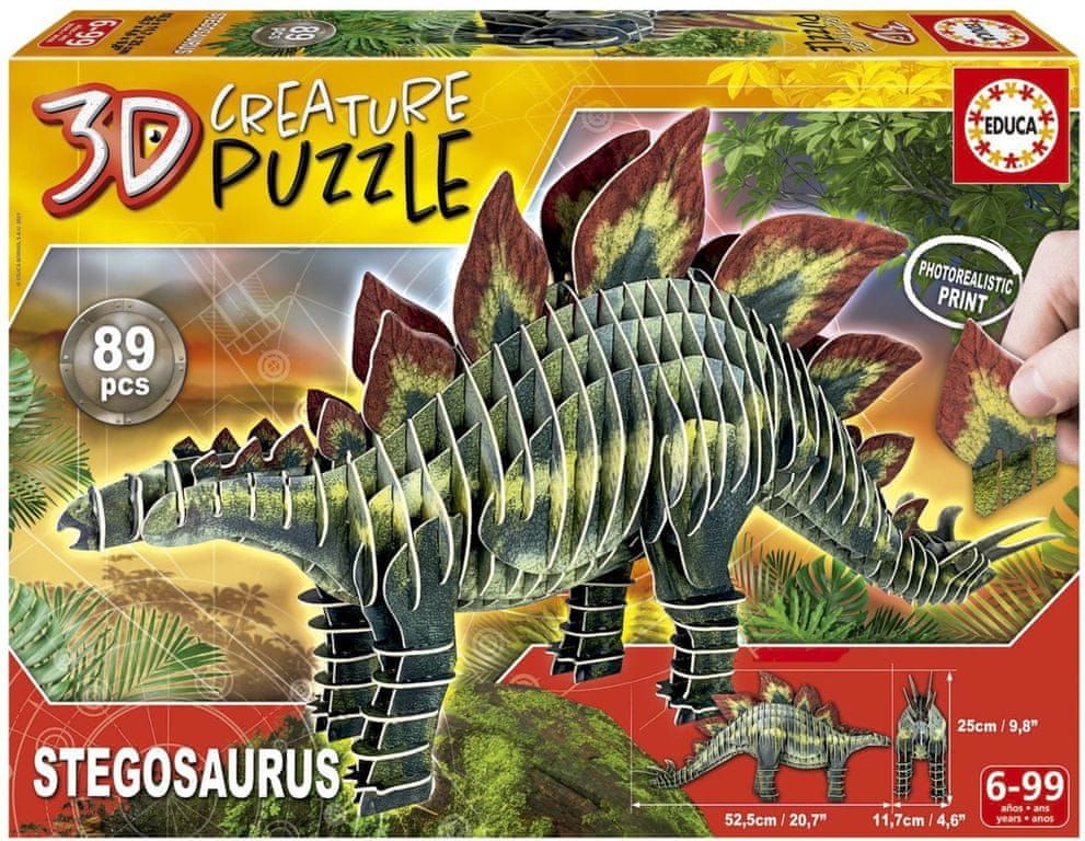 Educa 3D puzzle Stegosaurus 89 dílků - obrázek 1