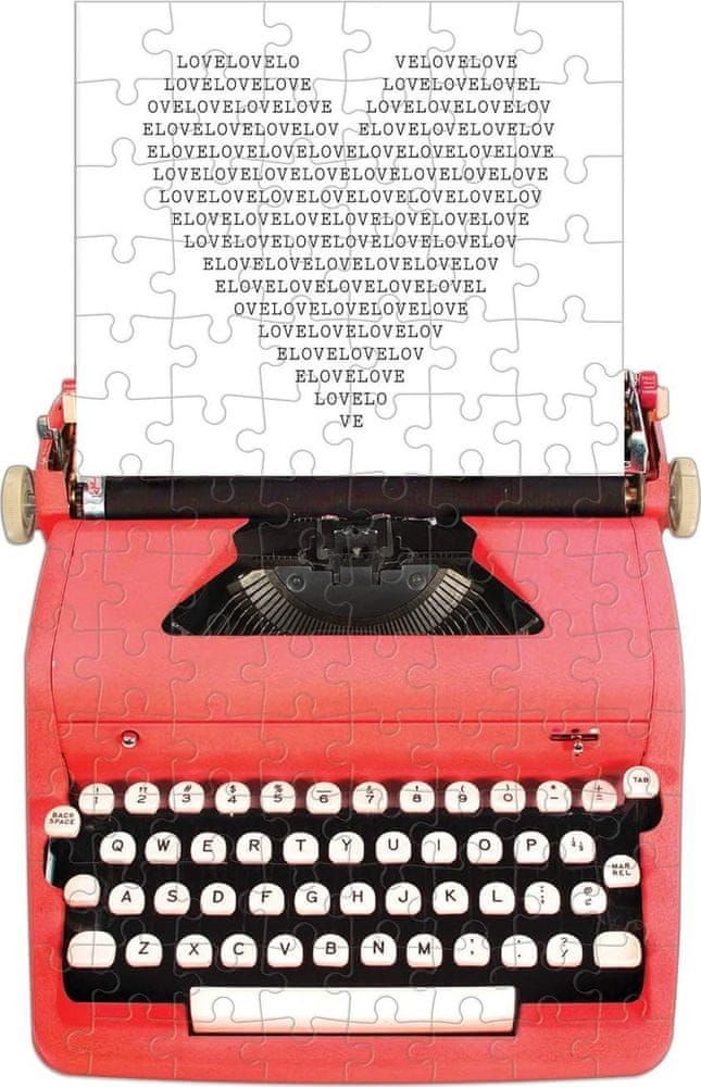 Galison Tvarové puzzle Psací stroj 100 dílků - obrázek 1