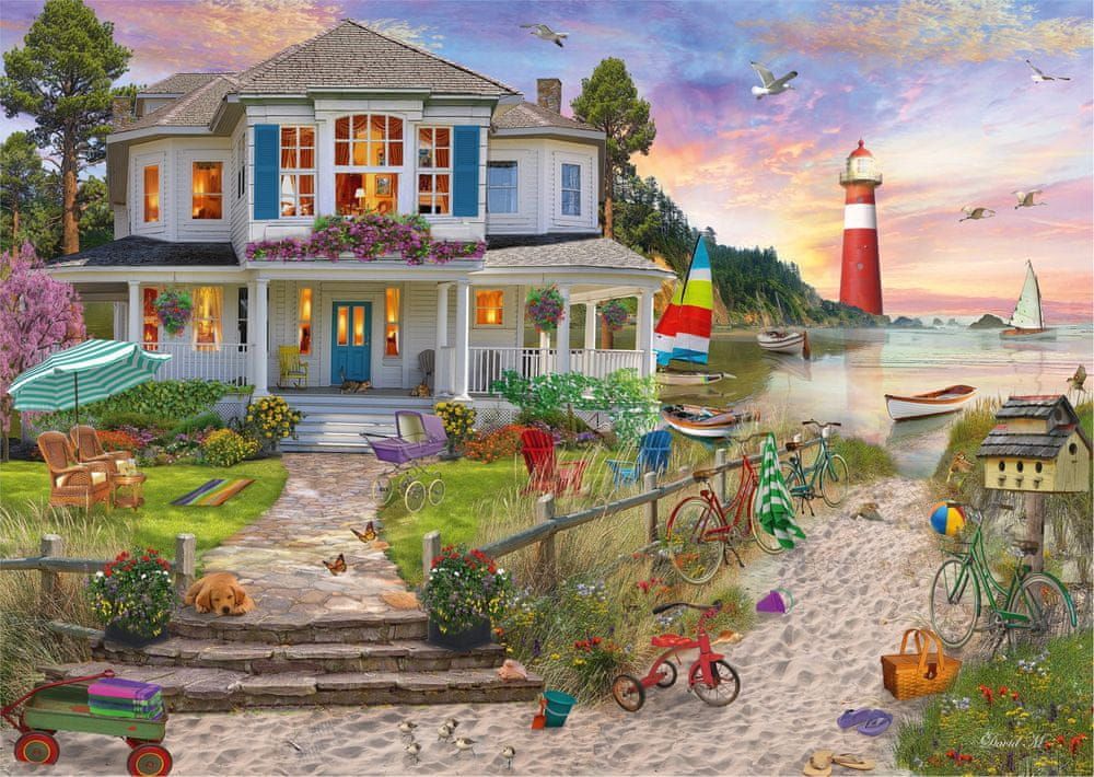 Schmidt Puzzle Dům na pláži 1000 dílků - obrázek 1
