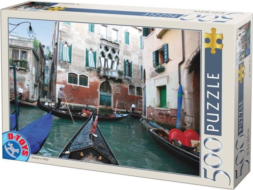 D-Toys Puzzle Gondola na kanále 500 dílků - obrázek 1
