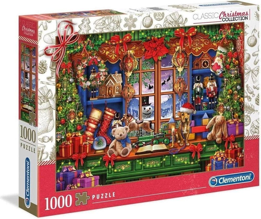 Clementoni Puzzle Vánoční kolekce: Starý vánoční obchod 1000 dílků - obrázek 1