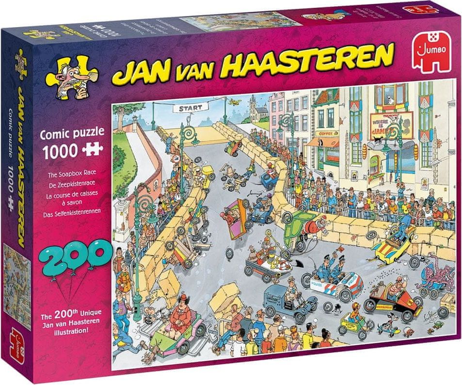 Jumbo Puzzle JvH Závod minikár 1000 dílků - obrázek 1