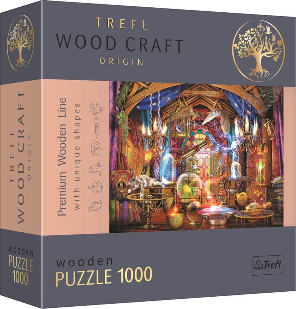 Trefl Wood Craft Origin puzzle Kouzelná komnata 1000 dílků - obrázek 1