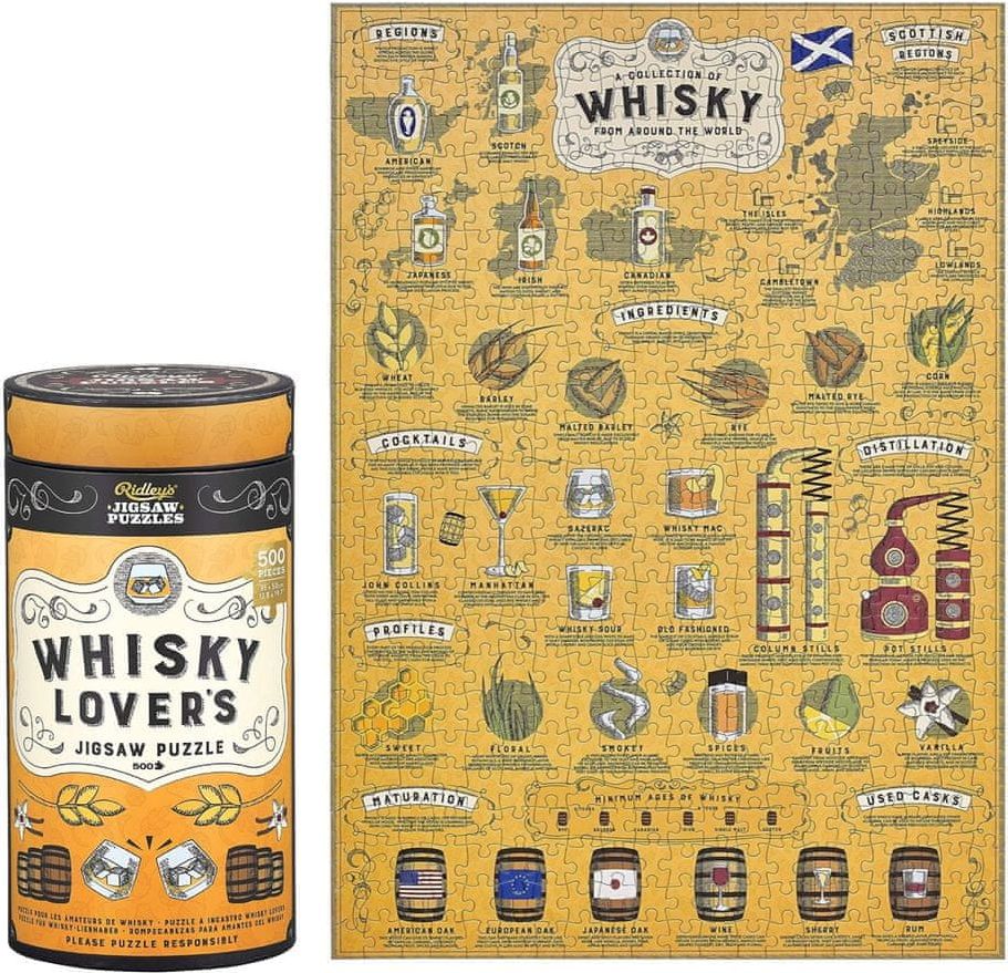 Ridley's games Puzzle Pro milovníky whisky 500 dílků - obrázek 1