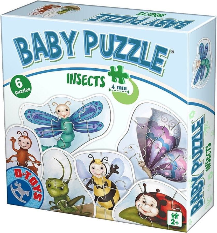 D-Toys Baby puzzle Hmyz 6v1 (2-6 dílků) - obrázek 1