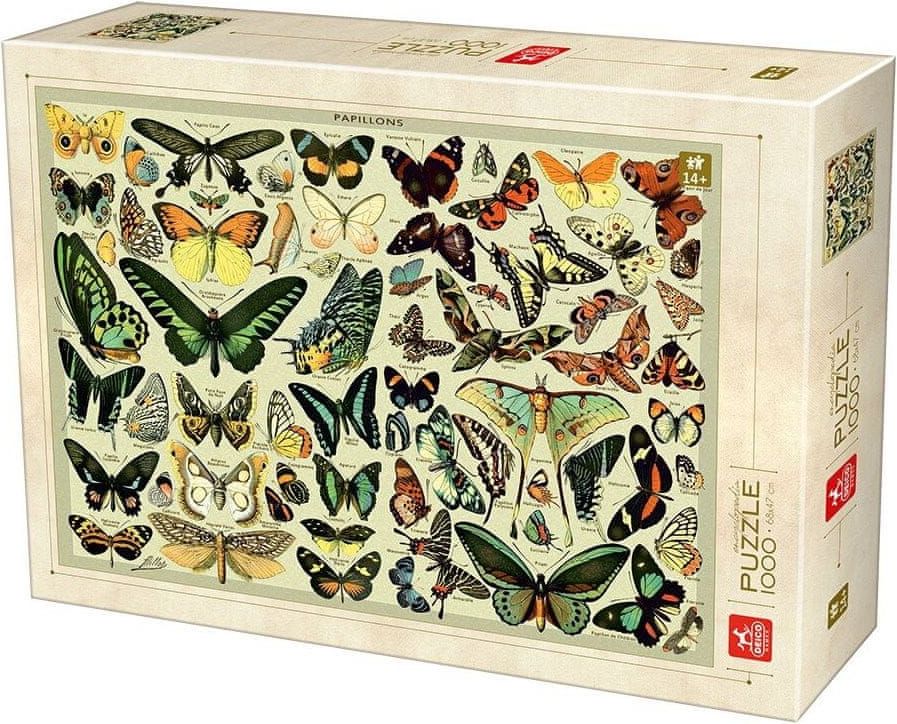 DEICO Puzzle Encyklopedie: Motýli 1000 dílků - obrázek 1