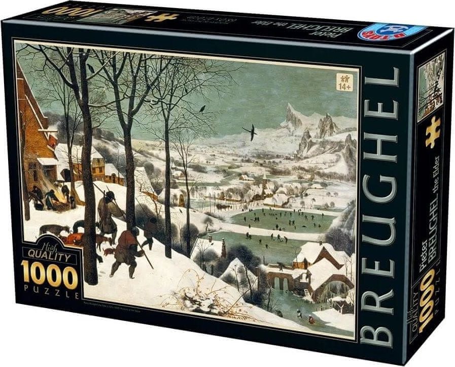 D-Toys Puzzle Lovci ve sněhu 1000 dílků - obrázek 1