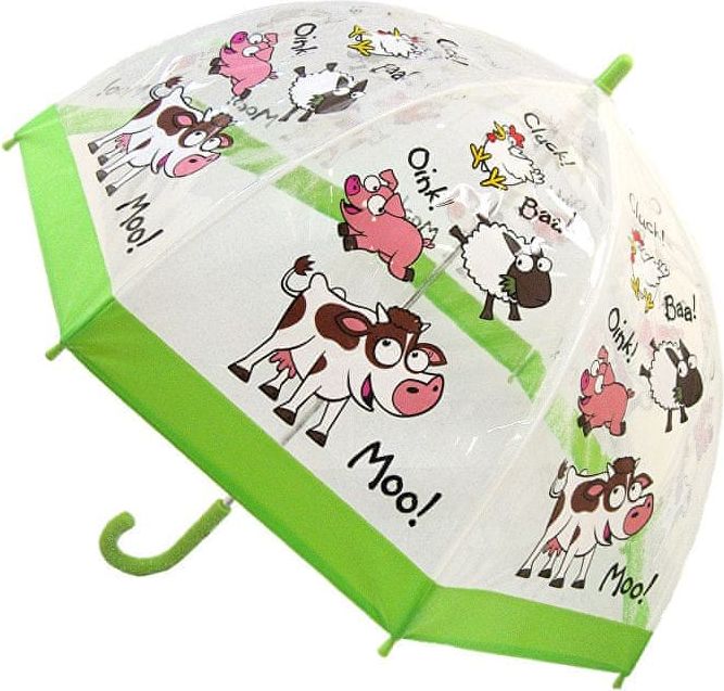 Blooming Brollies Dětský průhledný holový deštník Buggz Kids Stuff Farm BUFARM - obrázek 1