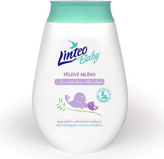 Dětské tělové mléko Linteo Baby s měsíčkem lékařským - obrázek 1