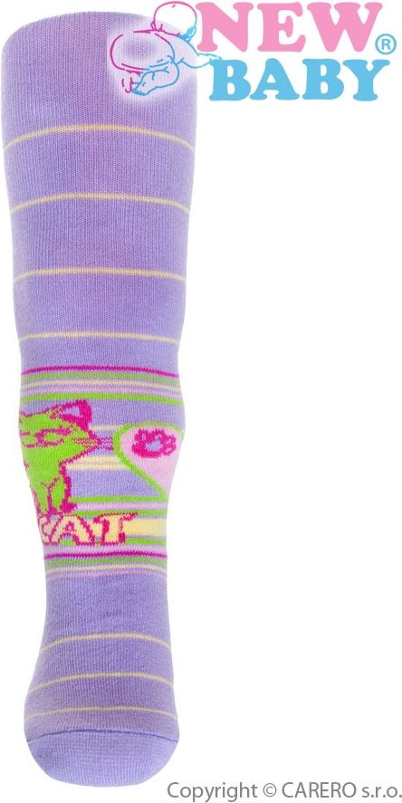 Bavlněné punčocháčky New Baby s ABS světle růžové flower princess&nbsp;-&nbsp;68 (4-6m) - obrázek 3
