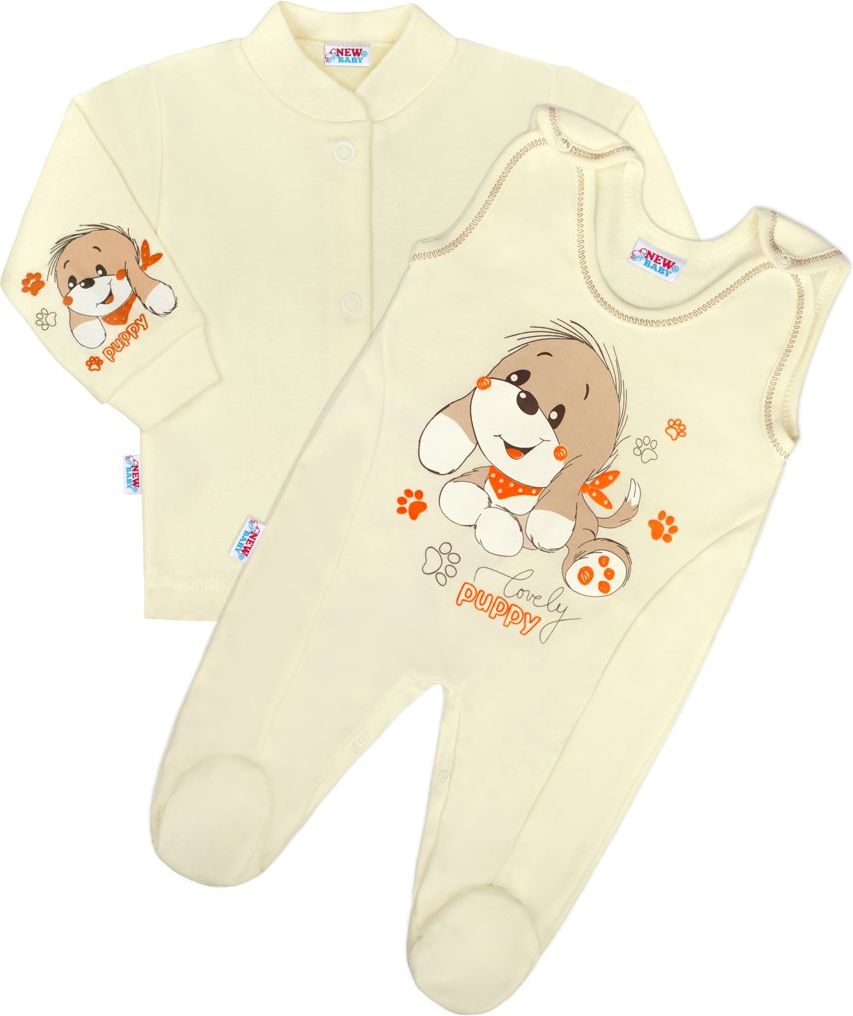 2-dílná souprava New Baby Pejsek béžová&nbsp;-&nbsp;74 (6-9m) - obrázek 1
